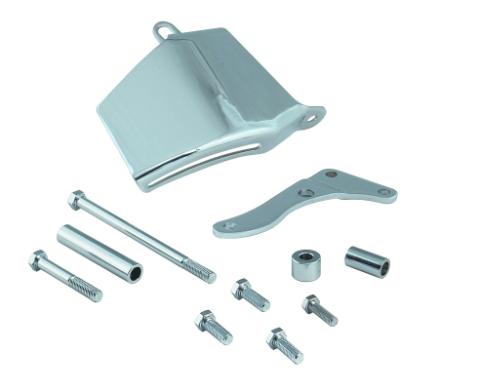Alternator Bracket Chrome Fits 1976-1986 Small Block Chevrolet with Long Water Pump Mr Gasket