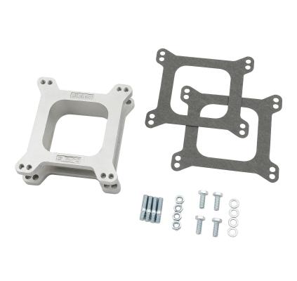 Carburetor Spacer Kit Open Center Aluminum 2 Inch This Die-Cast Aluminum Carburetor Spacer Kit Fits Holley &amp; Carter Carburetors with Standard Bolt Patterns with a 2 Inch Open Center Mr Gasket