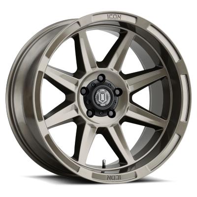 Bandit 20X10 / 6 X 5.5 / -24MM / 4.5 Inch Back Space Gloss Bronze, ICON Alloys