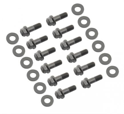 Intake Manifold Bolt Set Super Flanged Head Fits AMC 290-401, Small Block Chevrolet 265-400, Chrysler 273-440 except 426 Hemi &amp; 5.2L/5.9L Magnum Mr Gasket