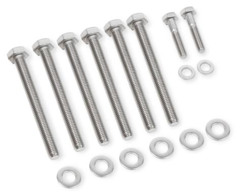 Water Pump Bolt Set Stainless Steel Fits GM LS Engines Mr Gasket