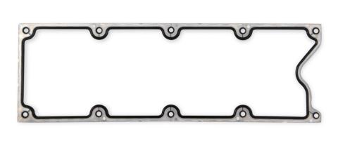 Valley Cover Gasket Molded Rubber with Aluminum Carrier Fits GM LS1/LS6 with 10-Bolt Valley Cover Mr Gasket