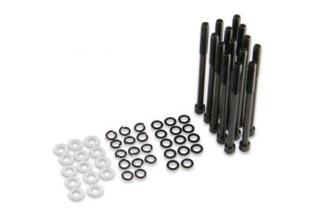 Fabricated Aluminum Valve Covers Black Finish Fits 1965-2000 Chevrolet 396-454 Tall Bolt BBC Mr Gasket