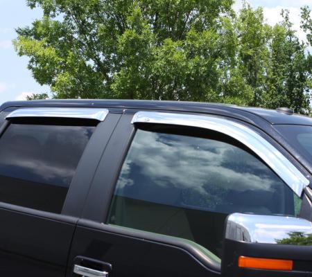 Ventvisor Deflector for 2012-2016 Honda Cr-V Chrome Outside Mount 4 Piece AVS