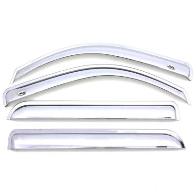 Ventvisor Deflector for 2019-2024 Ram 1500 Crew Cab Pickup Chrome Outside Mount 4 Piece AVS