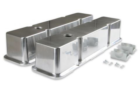Aluminum Tall-Style Valve Covers Polished Fits 1960-1986 Chevrolet 262-400 Gen I Small Block Mr Gasket