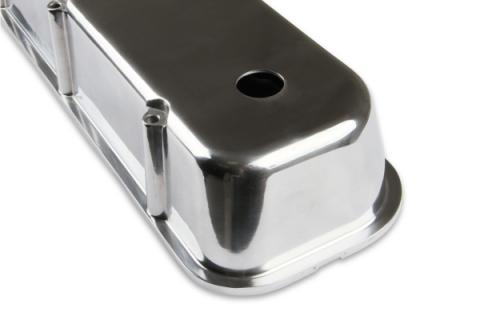 Cast Aluminum Tall Valve Covers Polished Fits 1965-2000 Chevrolet 396-454 Big Block Mr Gasket