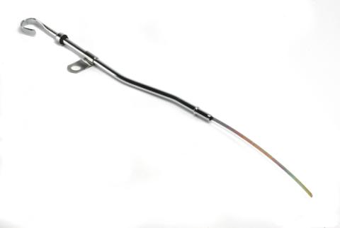 Engine Oil Dipstick &amp; Tube Chrome Fits Ford 351W except 1992-up F150/Bronco Mr Gasket