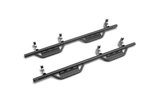 Nerf Step RS Bar Cab Length (2 Steps per Side) 2007-2021 Toyota Tundra Double Cab Textured Black NFab