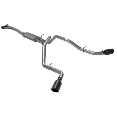 Flow Fx Cat-Back Exhaust System Fits 1996-1999 Chevrolet/Gmc 1500 5.7L Extended Cab/Short Bed With Dual Cats, Flow Fx Cat-Back Dual Exit Exhaust, 3.0 Inch To 2.5 Inch 409 Stainless Steel, Black Tips Flowmaster