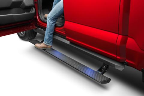 PowerStep XL Electric Running Boards For 2004-2007 F-250/F-350/F-450 SuperCrew Cab AMP Research