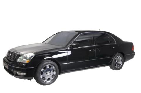 Ventvisor Deflector for 2001-2006 Lexus LS430 Smoke w/Chrome Trim Low Profile 4 Piece AVS