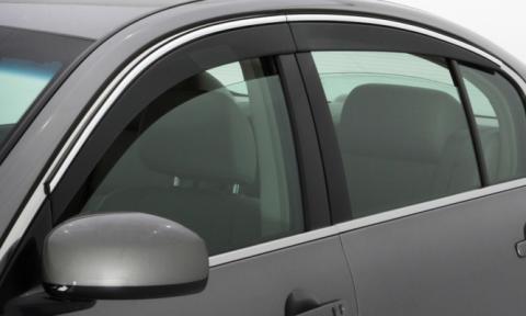 Ventvisor Deflector for 2019-2025 Toyota RAV4 Smoke w/Chrome Trim Low Profile 4 Piece AVS