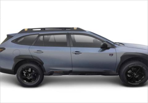 Ventvisor Deflector Low Profile Side Window for 2020-2025 Subaru Outback Smoke w/Chrome Trim Low Profile 4 Piece AVS