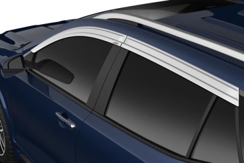 Ventvisor Deflector for 2018-2024 GMC Terrain Smoke w/Chrome Trim Low Profile 4 Piece AVS