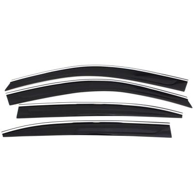 Ventvisor Deflector for 2015-2020 Cadillac Escalade and More Smoke w/Chrome Trim Low Profile 4 Piece AVS