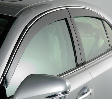 Ventvisor Deflector for 2015-2020 Cadillac Escalade Esv and More Smoke w/Chrome Trim Low Profile 4 Piece AVS