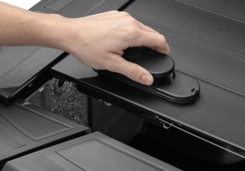 RetraxPRO MX Retractable Tonneau Cover Rugged Aluminum Construction Matte Black 2022-2026 Toyota Tundra CrewMax 5' 7 inch Bed without Deck Rail System without Stake Pockets without Trail Special Edition Storage Boxes