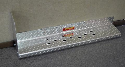 Running Boards Owens Commercial Diamond W/ Stone Guard With Star Burst Grip 92-14 Ford E Series 40 Inch Driver 102 Inch Passenger W/Flares 4 Inch Riser 138 Inch Aluminum Owens Products