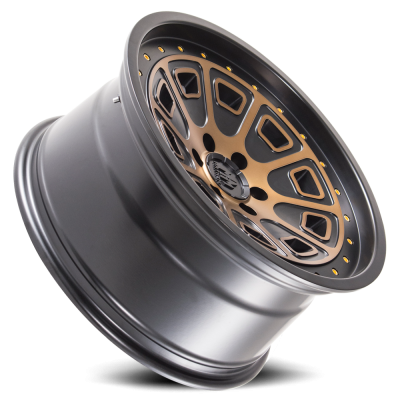 Mayhem Offroad Wheels Flat Iron 8301 BRZ 18x9 Bronze Tint Black 0 Off Set 6 Lug 5 BSM 106 Bore Cast Aluminum