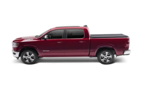 Solid Fold 2.0 Tonneau Cover Black Textured Paint 2019-2025 (New Body Style) Ram 5' 7 inch Bed without RamBox with or without Multifunction Tailgate Extang