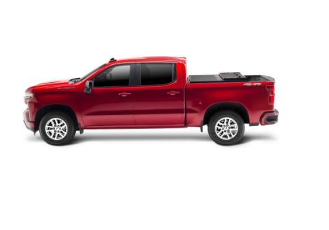 Solid Fold 2.0 Tonneau Cover Black Textured Paint 2020-2025 Silverado/Sierra 2500 HD/3500 HD 8' Bed without Factory Side Storage Boxes Extang