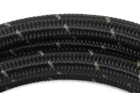 Black Nylon Braided Hose 10 AN 20 Feet Black Nylon Braided AN Hose Mr Gasket