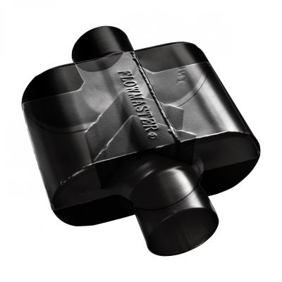 Super 10 Series Chambered Muffler Super 10 Series Stainless Steel 3.00 Offset In/3.00 Center Out Aggressive Sound Flowmaster