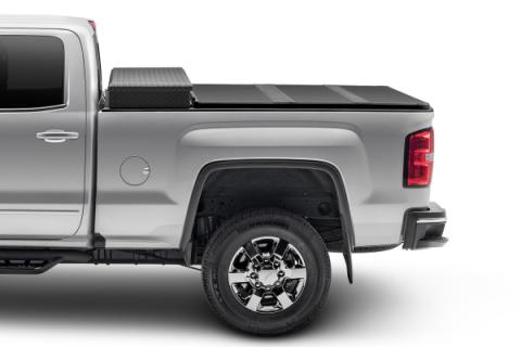 Solid Fold 2.0 Tool Box Tonneau Cover Black Textured Paint For Use w/Existing Tool Box Tool Box Not Included 1999-2016 Ford F-250/350 8' Bed Extang