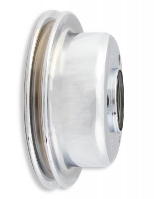 Chrome Crankshaft Pulley Single Groove Fits 1965-1968 Ford 289/302 Mr Gasket