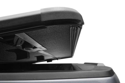 Solid Fold ALX Tonneau Cover Black Textured Paint 2019 (New Body Style)-2026 Silverado/Sierra (without CarbonPro Bed) 5' 9 inch Bed without Factory Side Storage Boxes with or without MultiPro/MultFlex Tailgate Extang