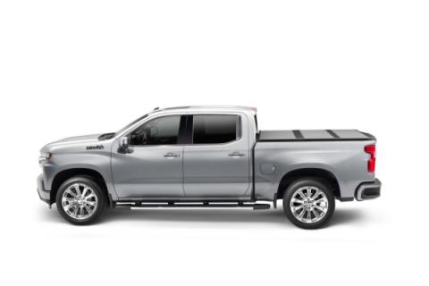 Solid Fold ALX Tonneau Cover Black Textured Paint 2019 (New Body Style)-2026 Silverado/Sierra (without CarbonPro Bed) 5' 9 inch Bed without Factory Side Storage Boxes with or without MultiPro/MultFlex Tailgate Extang