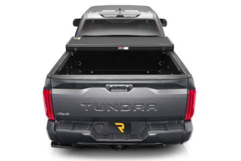 Solid Fold ALX Tonneau Cover Black Textured Paint 2014-2021 Toyota Tundra 8' 2 inch Bed without Deck Rail System Extang