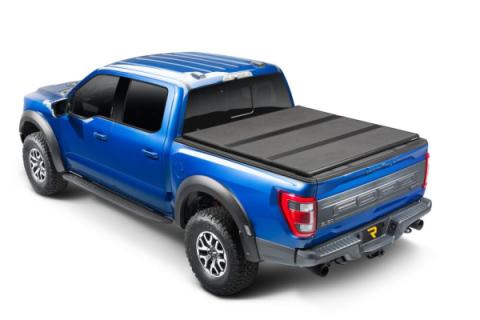 Solid Fold ALX Tonneau Cover Black Textured Paint 2017-2022 Ford F-250/350 6' 10 inch Bed Extang