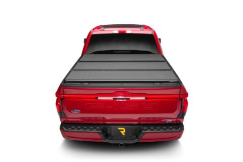 Solid Fold ALX Tonneau Cover Black Textured Paint 2021-2026 Ford F-150 5' 7 inch Bed (Includes Lightning) Extang