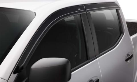 Ventvisor Deflector for 2014-2024 Nissan Np300/Np300 Frontier Smoke Low Profile Outside Mount 4 Piece AVS