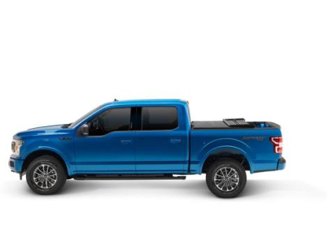 Trifecta ALX Tonneau Cover Black Leather Grained Fabric 2005-2021 Nissan Frontier 4' 11 inch Bed Bed with Factory Bed Rail Caps Extang
