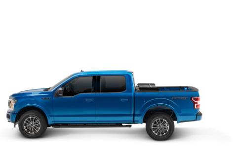 Trifecta ALX Tonneau Cover Black Leather Grained Fabric 2005-2021 Nissan Frontier 4' 11 inch Bed Bed with Factory Bed Rail Caps Extang