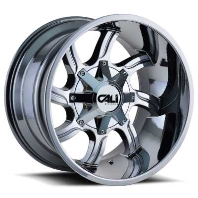 Cast Aluminum Wheels Twisted 9102 CH 20x14 Chrome 8 On 180 Bolt Pattern -76 Offset Cali Offroad Wheels