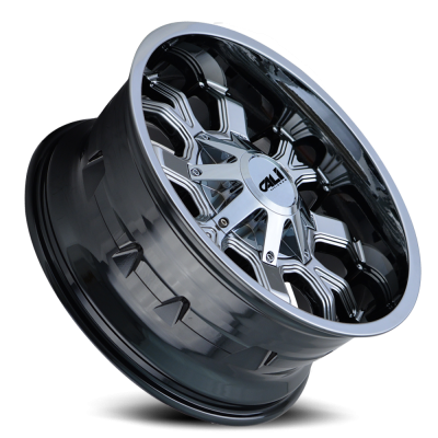 Cast Aluminum Wheels Dirty 9104 CH 22x10 Chrome 8 On 180 Bolt Pattern -19 Offset Cali Offroad Wheels