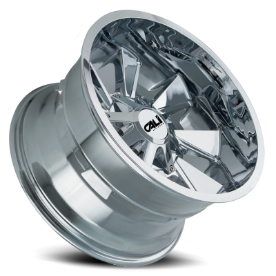 Cast Aluminum Wheels Distorted 9106 CH 20x9 Chrome 6 On 120/6 On139.7 Bolt Pattern 18 Offset Cali Offroad Wheels