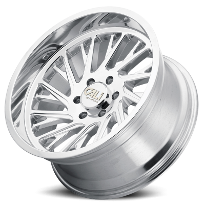 Cast Aluminum Wheels Purge 9114 PO 20x10 Milled Spokes Polished Silver 6 On 139.7 Bolt Pattern -25 Offset Cali Offroad Wheels