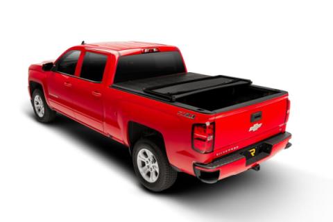 Trifecta 2.0 Tonneau Cover Black Leather Grained Fabric -2007-2013 Silverado/Sierra 1500/2007-2014 2500 HD/3500 HD 8' Bed without Cargo Management System Extang