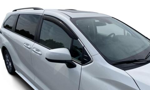 Ventvisor Deflector for 2021-2025 Toyota Sienna Smoke Outside Mount 2 Piece AVS