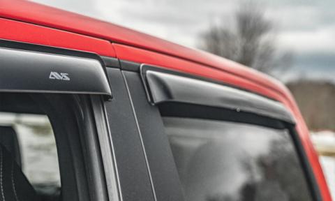 Ventvisor Deflector for 1983-1997 Ford F-350/F-250 Crew Cab Pickup Smoke Outside Mount 4 Piece AVS