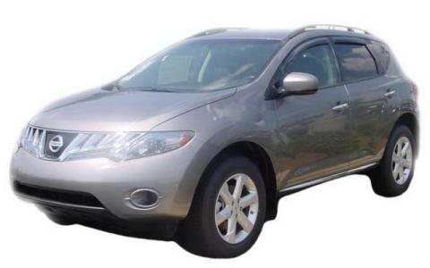 Ventvisor Deflector for 2009-2014 Nissan Murano/Murano S/Murano Sv Smoke Outside Mount 4 Piece AVS
