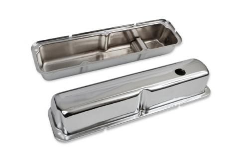 Chrome Valve Covers with Baffle Fits 1958-1976 Ford 332-428 FE Engines Mr Gasket