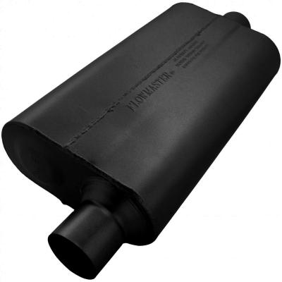 50 Series Delta Flow Chambered Muffler 50 Delta Flow 2.50 Offset In 2.50 Center Out Moderate Sound Flowmaster