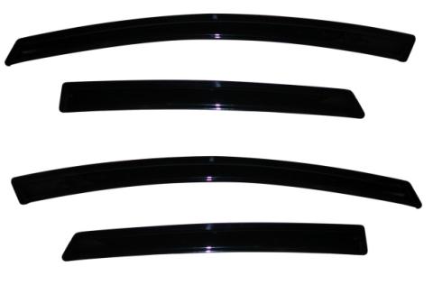 Ventvisor Deflector for 2011-2019 Ford Fiesta and More Smoke Outside Mount 4 Piece AVS