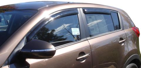 Ventvisor Deflector for 2011-2016 Kia Sportage Smoke Outside Mount 4 Piece AVS